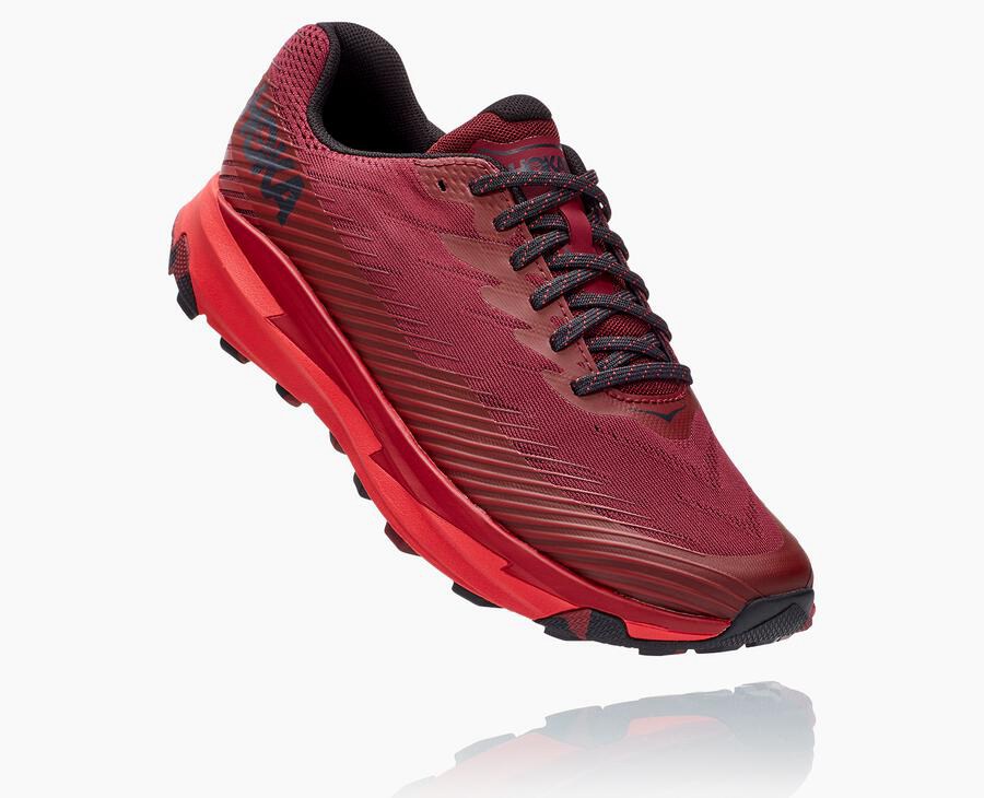 Hoka Australia One One Torrent 2 - Mens Trail Shoes Red - MHQKO-3954